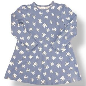 Hanna Andersson Blue Star Long Sleeve Skater Dress Pockets 6/7 (120 CM) EUC